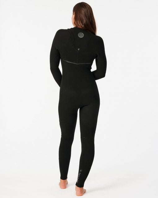 Long John Rip Curl E-Bomb E7 Zip Free 3.2mm Feminino Black