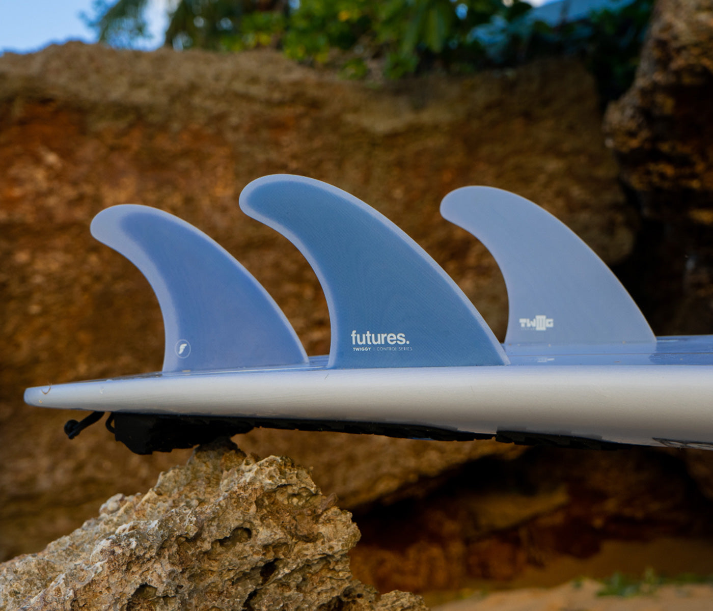 Quilhas Futures Twiggy Fiberglass 5-Fin Step-Up Fiberglass