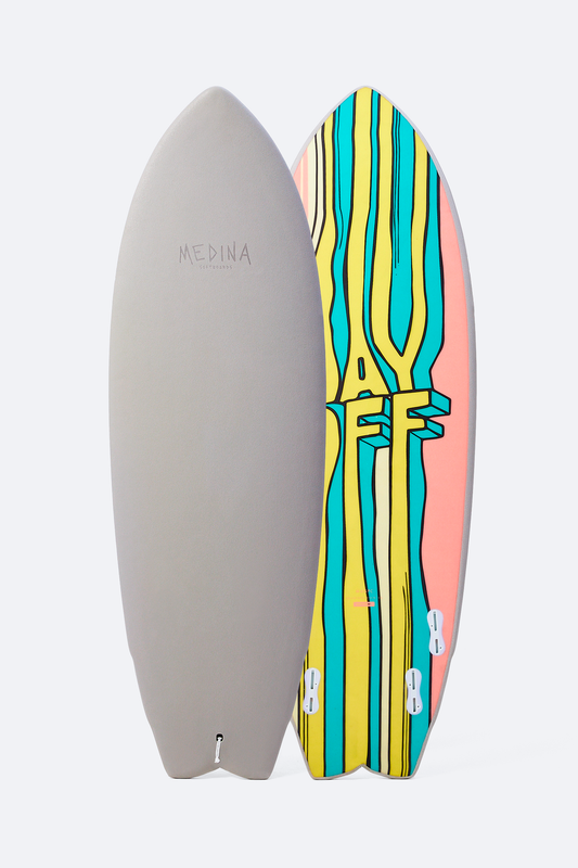 Medina Soft Top Grey Day Off 5'6" 37l