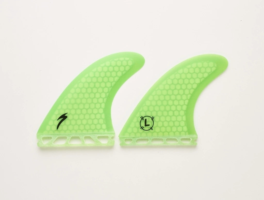 Superfins Quilha Para Prancha De Surf Triquilha Tamanho Grande - Cor Verde - Encaixe Futures - Material Importado