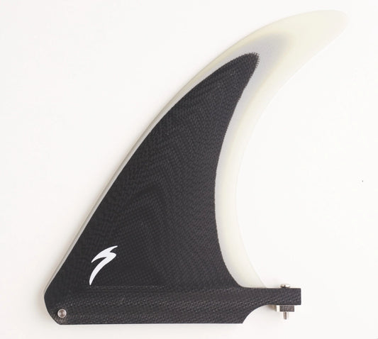 Superfins Quilha Para Prancha De Surf Monoquilha Super Fins - Single Fin 7" Progressiva - Cor Preta E Cinza - Material Importado