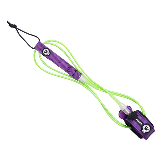 Leash Surf Competition Farms 6' 5mm Verde/Roxo