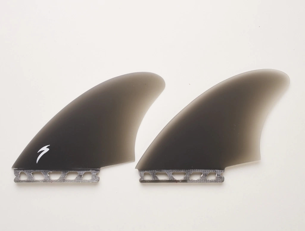 Superfins Biquilha Keel Fin Fk1 Fibra De Vidro Cor Cinza Sistema Futures Fins