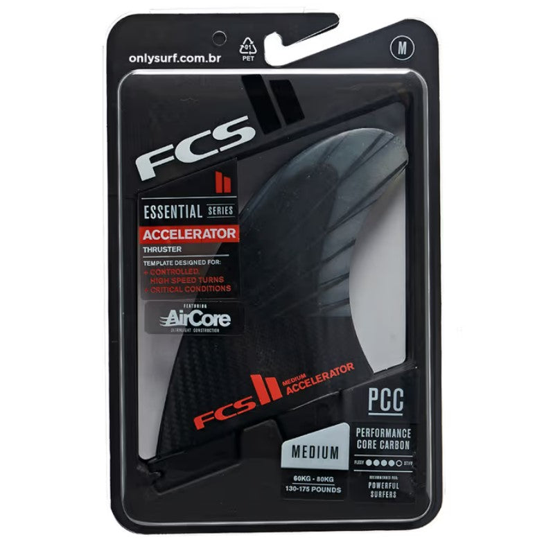 Quilha FCS 2 Accelerator Tri - Performance Core Carbon Medium