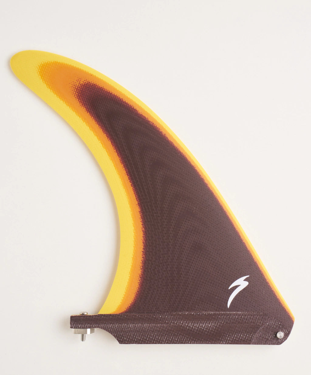 Superfins Quilha Para Prancha De Surf Monoquilha - Single Fin 8" Progressiva - Cor Vinho E Amarelo - Material Importado