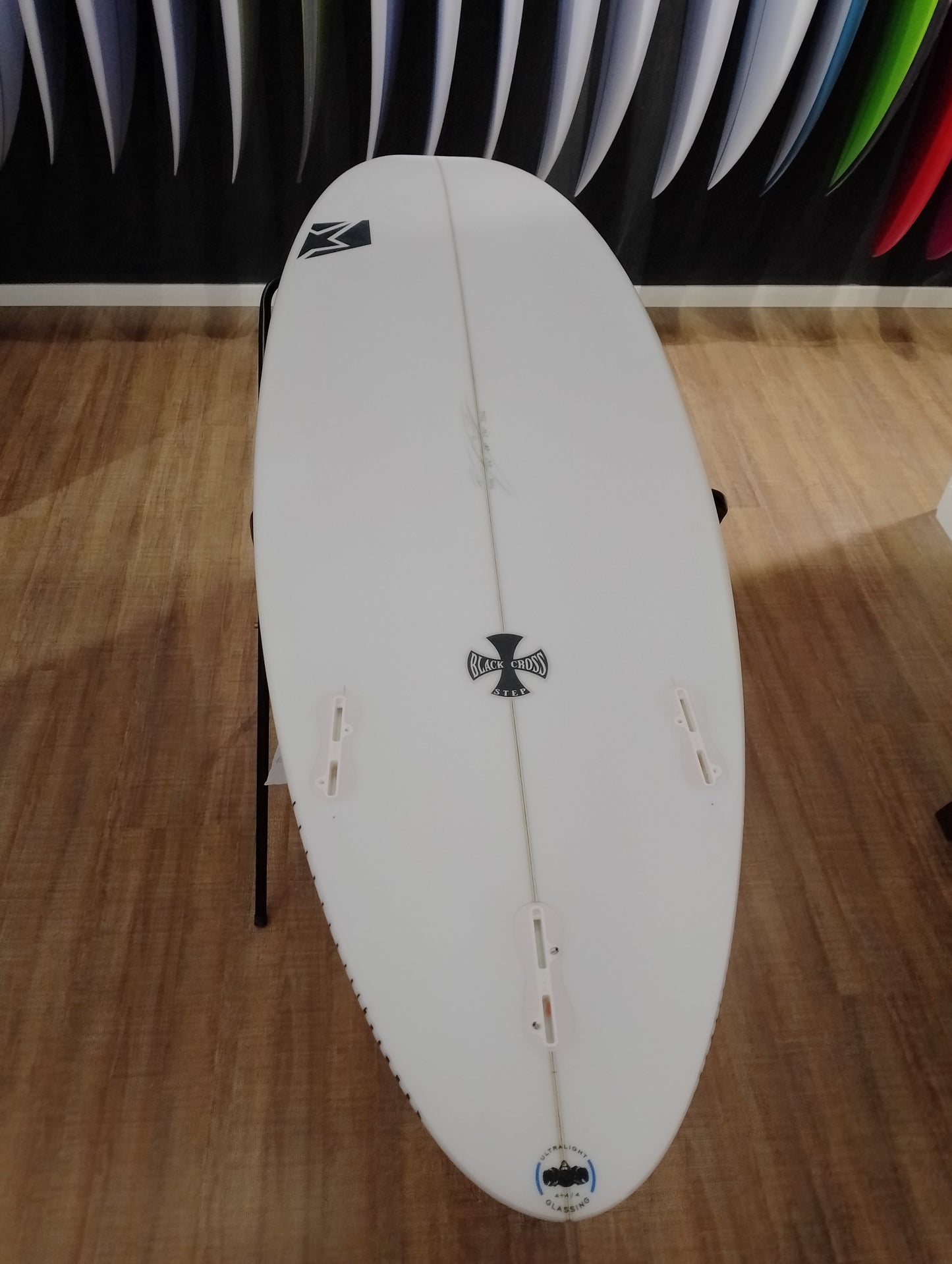 SRS Surfboards Black Cross PU 37L 6'6