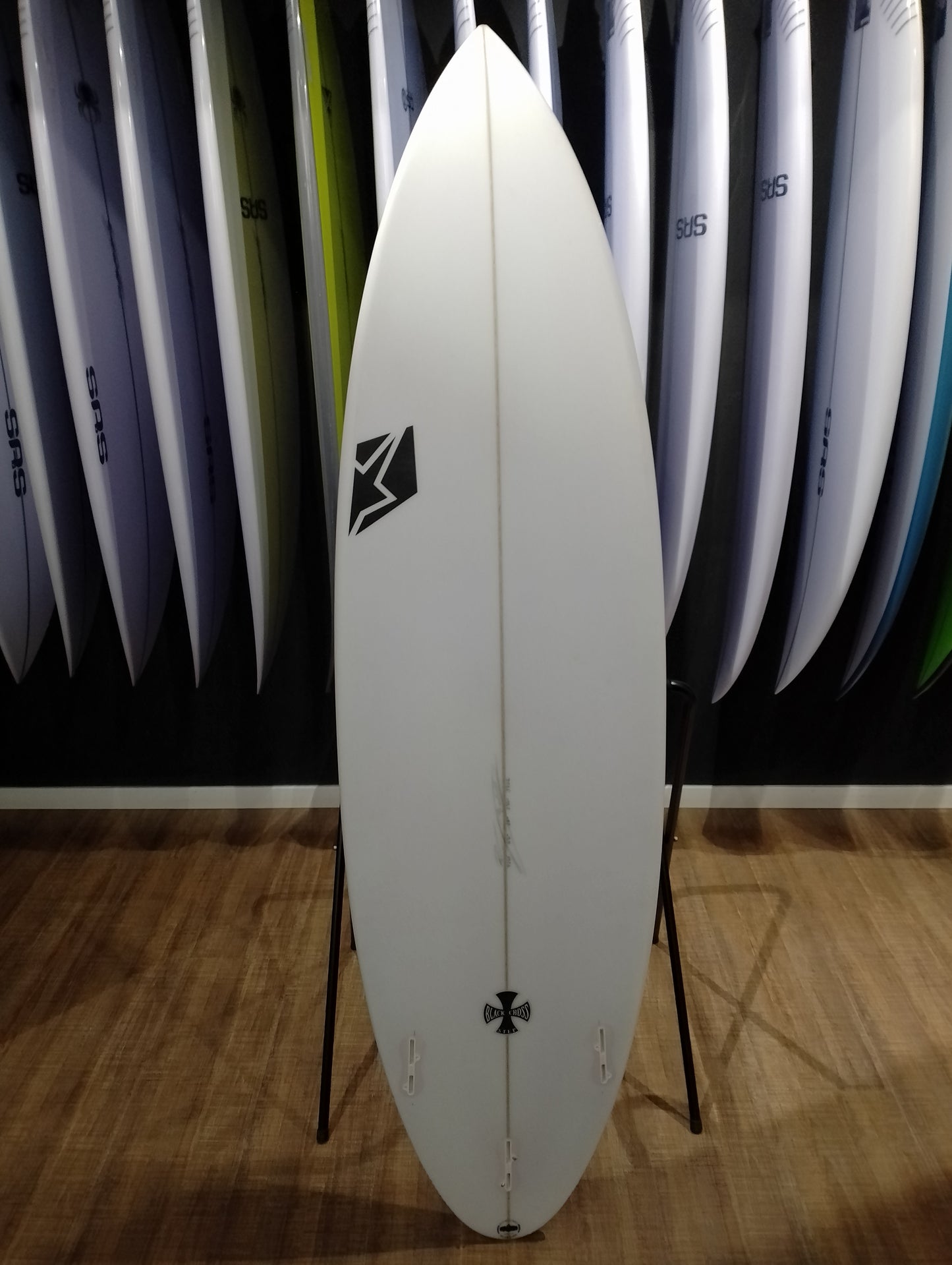 SRS Surfboards Black Cross PU 37L 6'6