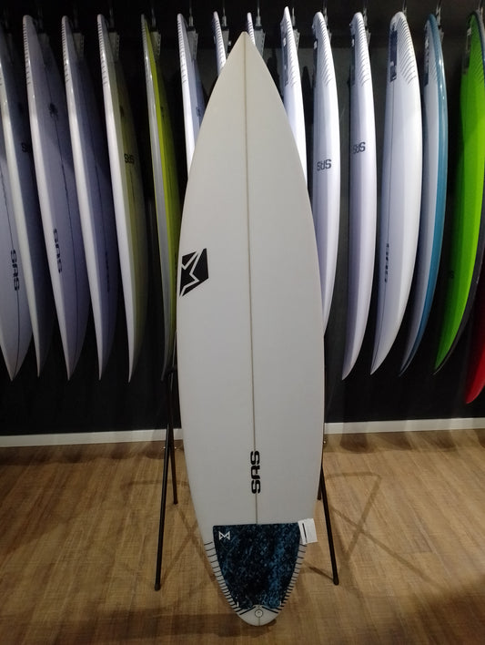 SRS Surfboards Black Cross PU 37L 6'6